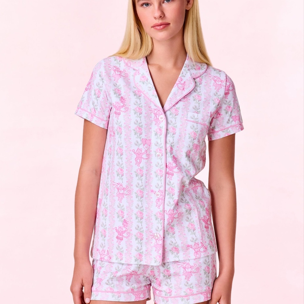NEW Roller Rabbit Heirloom Monkey Polo Pajamas - Picture 5 of 7